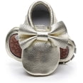 thumbnail image 1 of Leather Baby Moccasins Hard Soled Tassel Crib Toddler Shoes for Boys and Girls, 1 of 7
