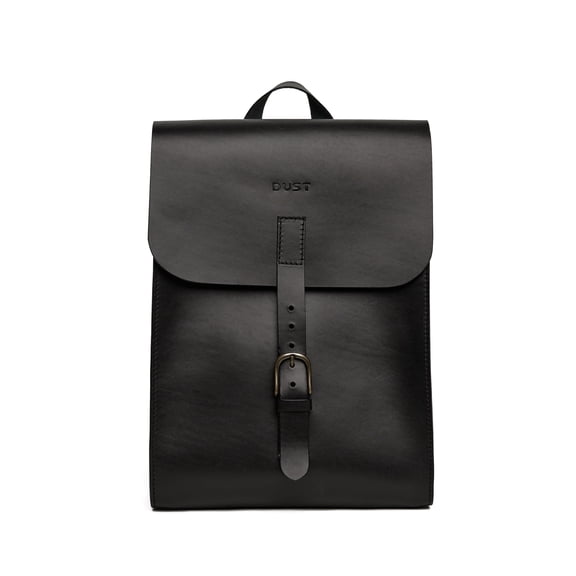 Leather Backpack Black Oxford Collection