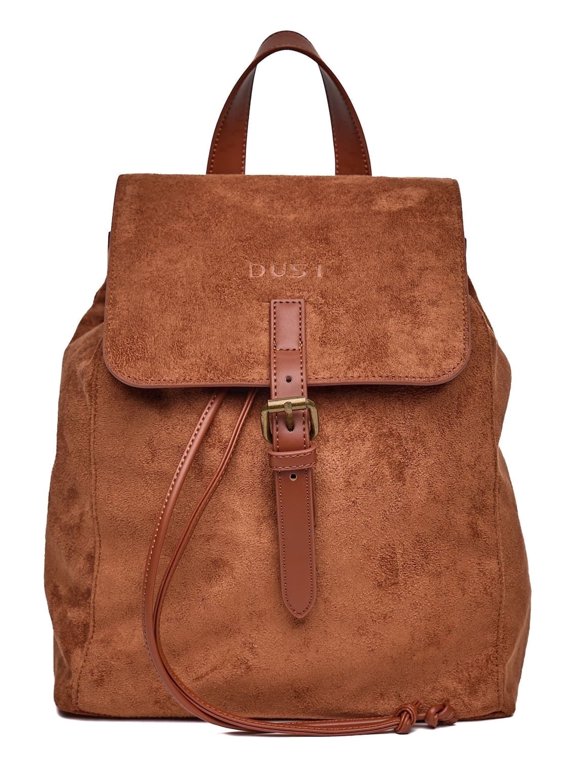 The Manitoba Collection Bonded Suede and Bonded Leather Day Packs Backpack Brown