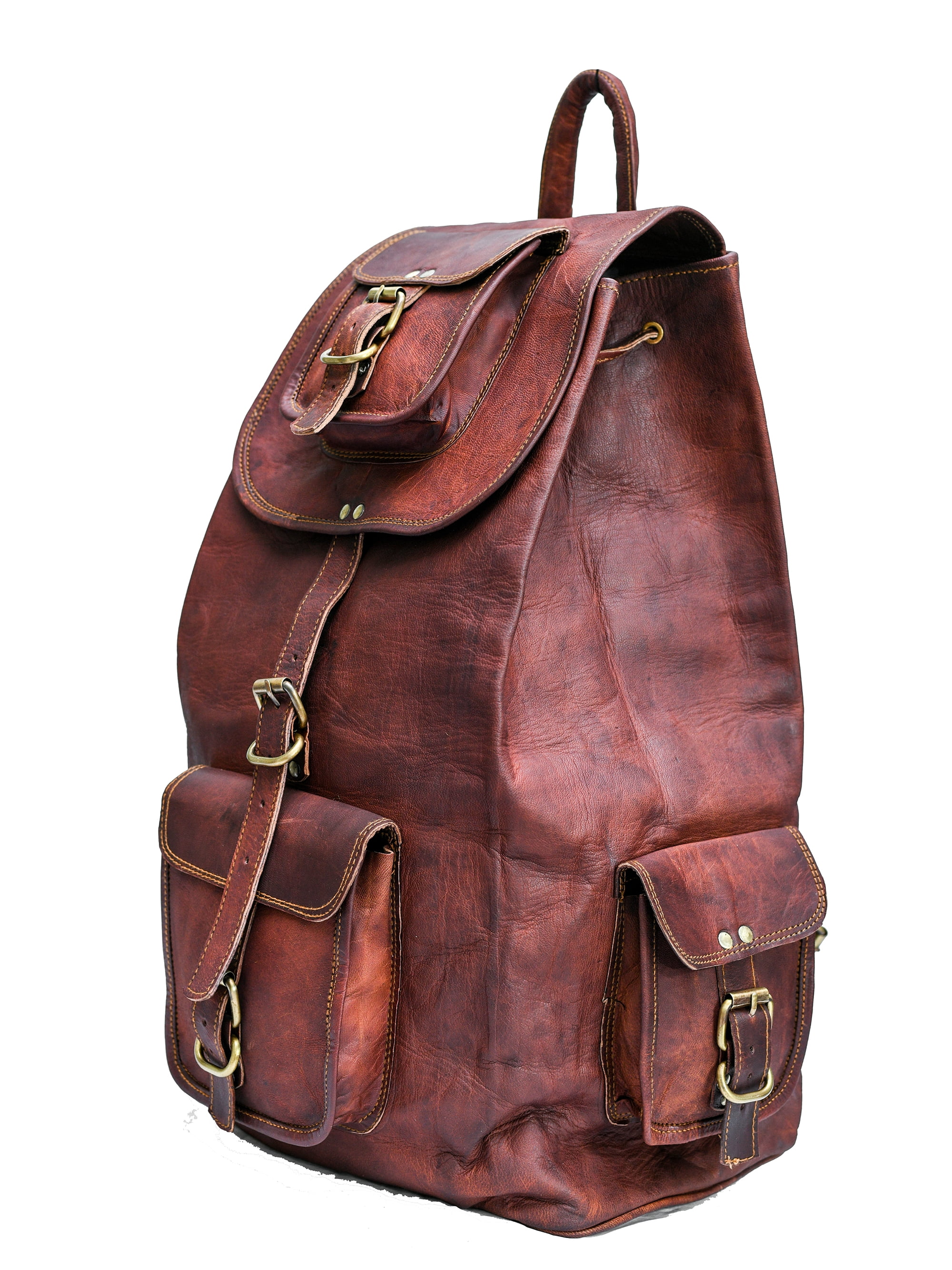 Leather Backpack Handmade Genuine Leather Backpack College Bag