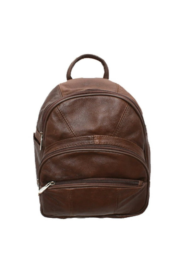 Leather Backpack Purse Mid Size & Convertible into single strap sling Bag or Backpack wearing Multiple Organizer Pockets
