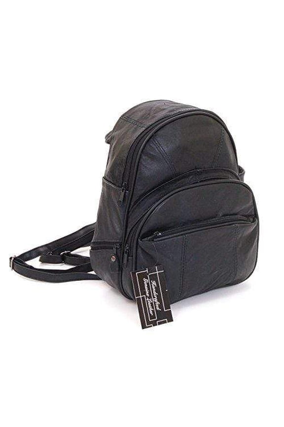 Leather Backpack Purse Mid Size & Convertible into single strap sling Bag or Backpack wearing Multiple Organizer Pockets