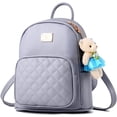 thumbnail image 1 of Leather Backpack Purse Satchel School Bags Casual Travel Daypacks for Womens, 1 of 9