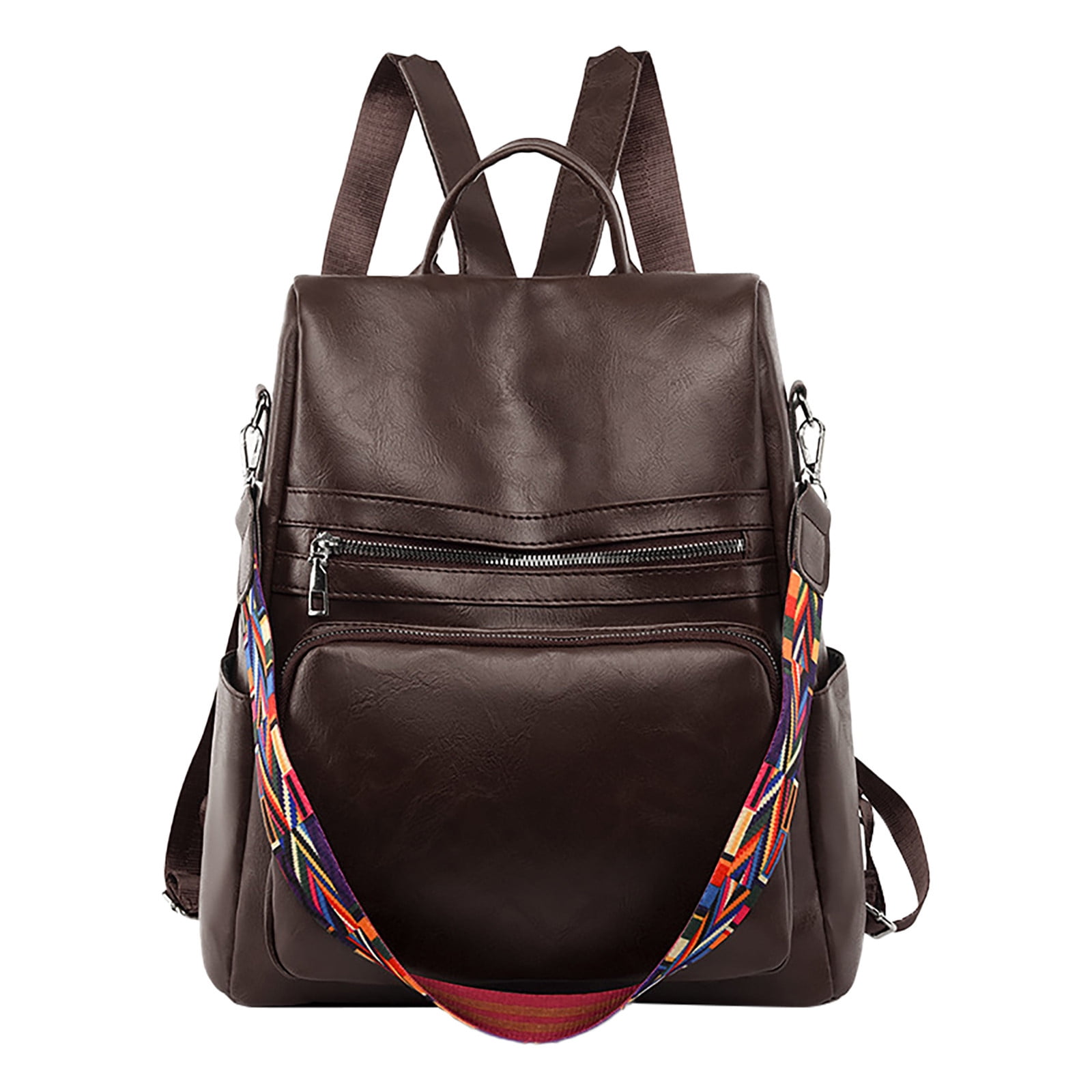 Leather Backpack Purse for Women Casual Schholbags Large 