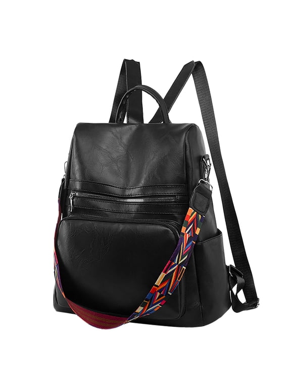 Leather Backpack Purse for Women Casual Schholbags Large Capacity Shoulder Bags Travel Work Daypack