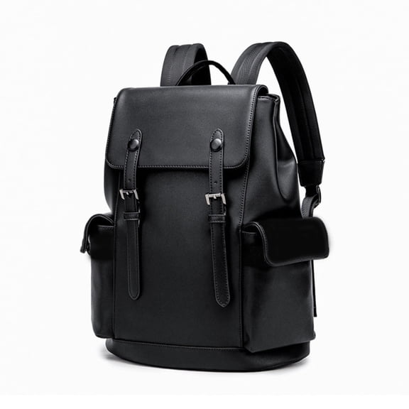 Leather Backpack School College Bookbag Leisure Business Travel Hiking Rucksack