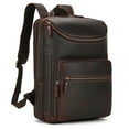 thumbnail image 1 of Leather Backpack Vintage Backpack Men's Cowhide, 1 of 2