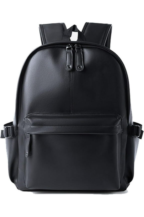 Leather Backpack for Men Black Laptop Computer Backpack Large Capacity Business Ladies Retro Leisure Travel Backpac