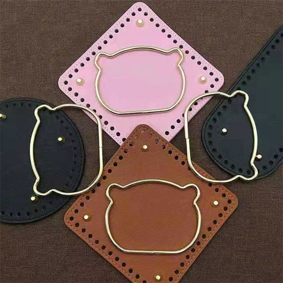 Leather Bag Bottoms DIY Handmade Oval Round Bottom Bag Accessories for Bags