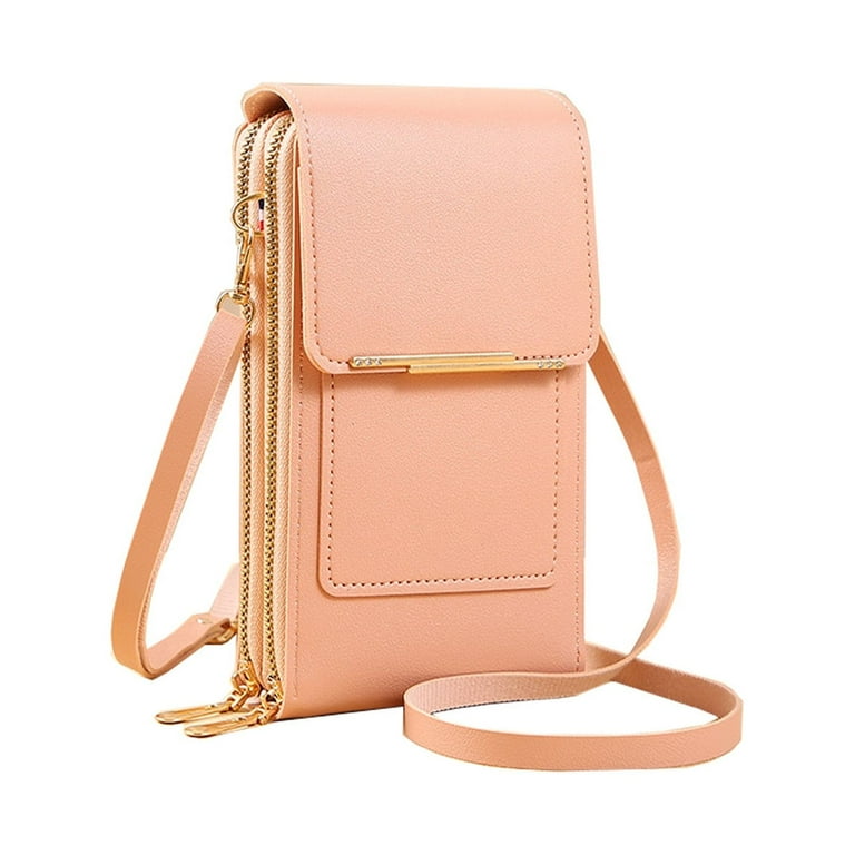 Leather Bag Roomy Pockets Small Crossbody Bags Cell Phone Wallet Purses for Women Phone Purse Crossbody with Shoulder Strap Walmart