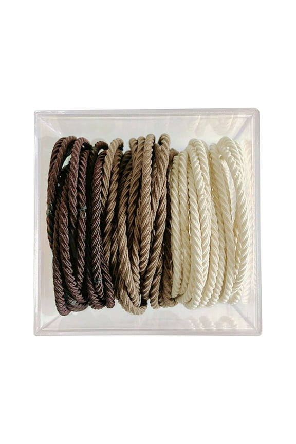 Leather Band High Elasticity Durable Hair Binding Rope for Women - 50 Hair Accessories