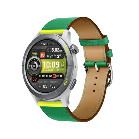 Leather Bands Compatible with Amazfit Cheetah/Cheetah Pro Band, Genuine Leather Replacement Band for Amazfit Cheetah/Cheetah Pro, Leather Amazfit Cheetah/Cheetah Pro Strap for Women & Men
