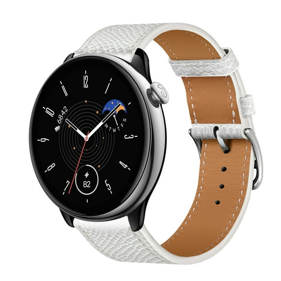 Leather Bands Compatible with Amazfit GTR Mini/GTR 42MM Band, Genuine Leather Replacement Band for Amazfit GTR Mini/GTR 42MM, Leather Amazfit GTR Mini/GTR 42MM Strap for Women & Men