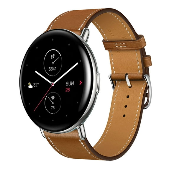 Leather Bands Compatible with Amazfit Pop/POP Pro Band, Genuine Leather Replacement Band for Amazfit Pop/POP Pro, Leather Amazfit Pop/POP Pro Strap for Women & Men