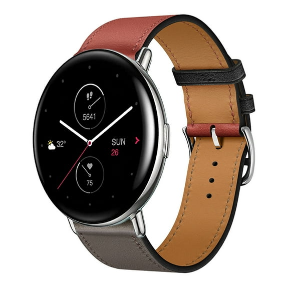 Leather Bands Compatible with Amazfit Zepp E Circle Band, Genuine Leather Replacement Band for Amazfit Zepp E Circle, Leather Amazfit Zepp E Circle Strap for Women & Men