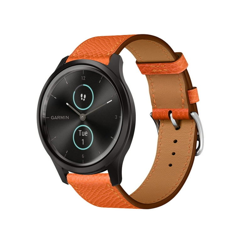 Leather Bands Compatible with Garmin Vivomove Sport/Luxe/style/hr