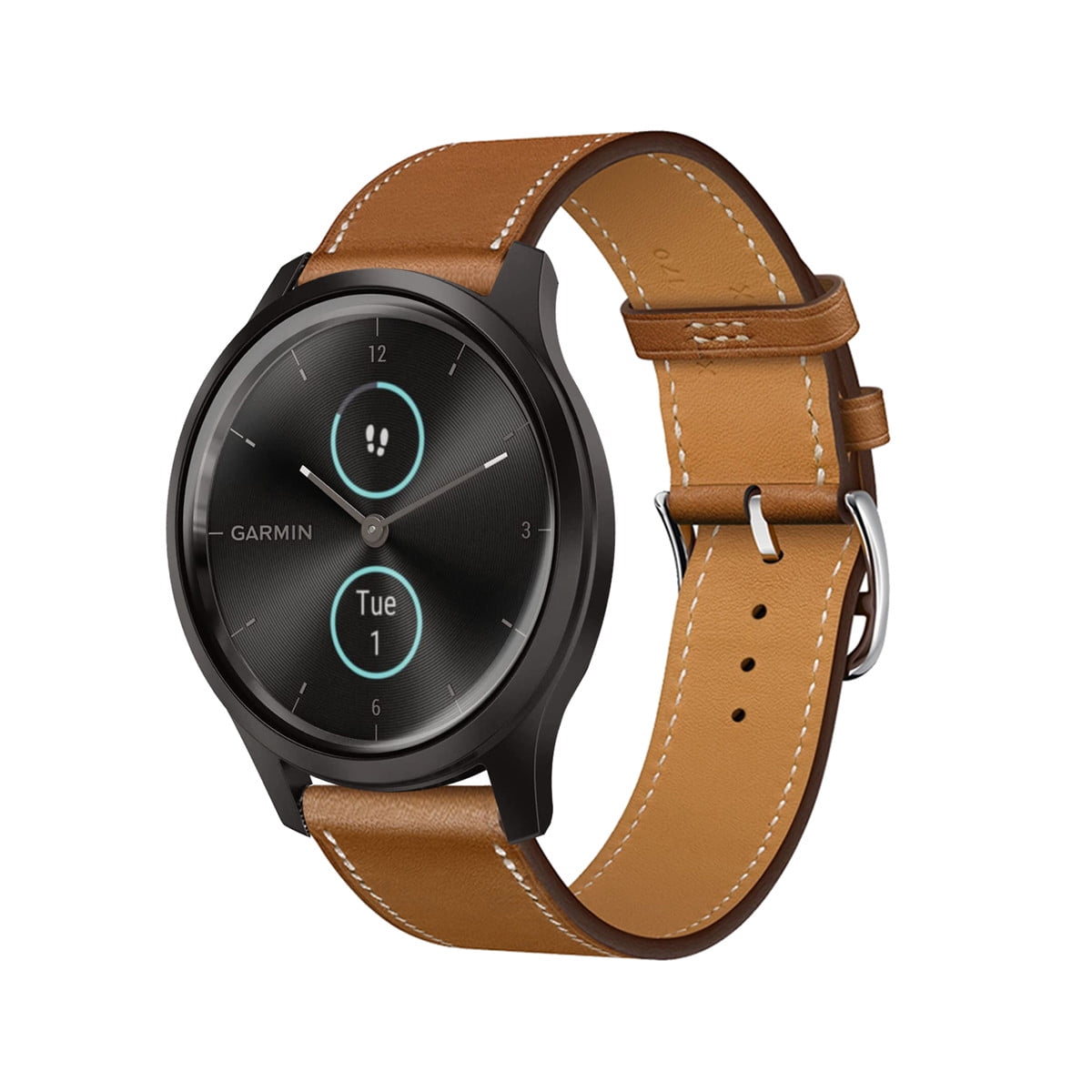 Leather Bands Compatible with Garmin Vivomove Sport/Luxe