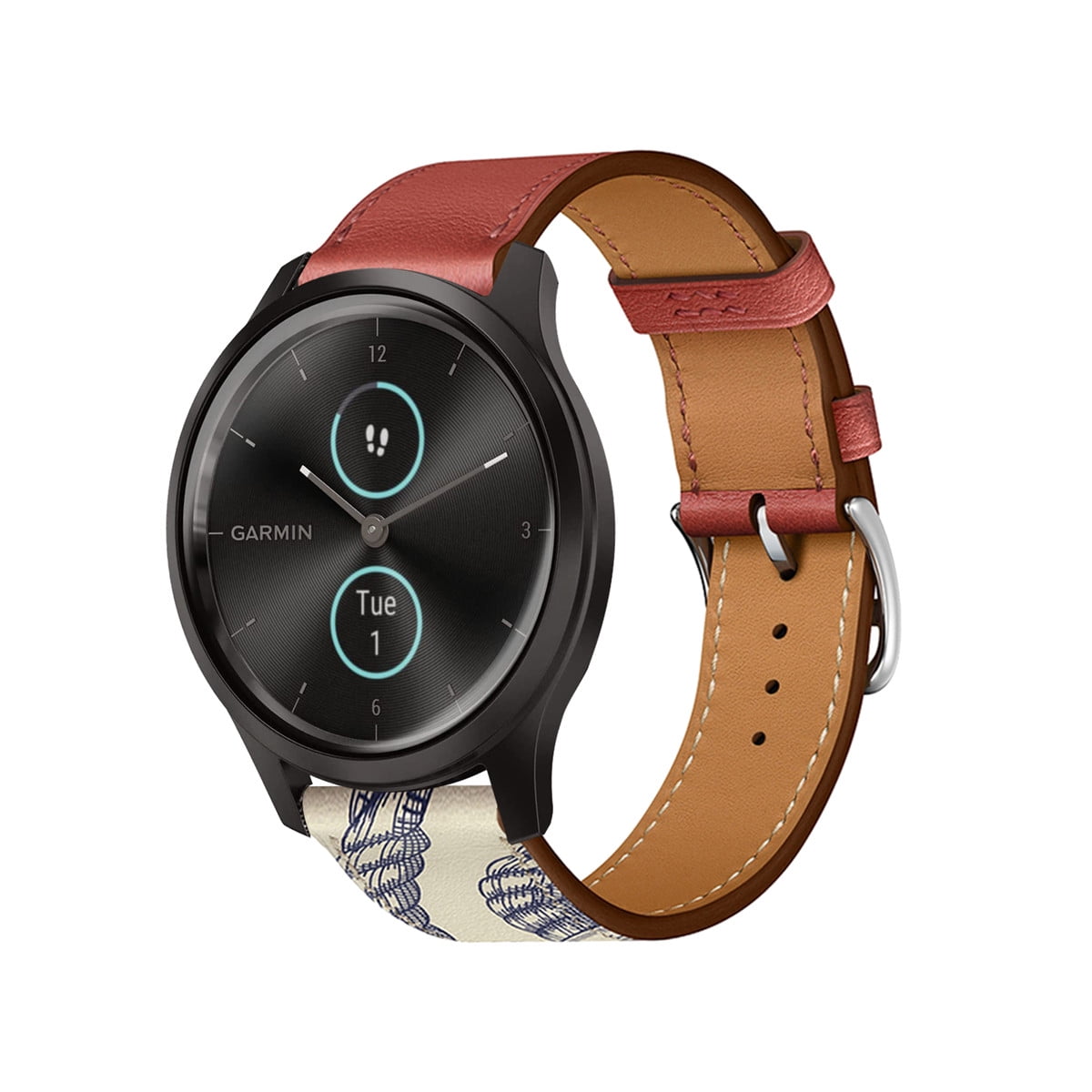 Leather Bands Compatible with Garmin Vivomove Sport/Luxe