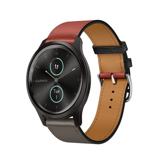 Leather Bands Compatible with Garmin Vivomove Sport/Luxe/style/hr/Trend Band, Genuine Leather Replacement Band for Garmin Vivomove Sport/Luxe/style/hr/Trend for Women & Men