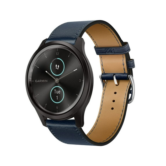 Leather Bands Compatible with Garmin Vivomove Sport/Luxe/style/hr/Trend Band, Genuine Leather Replacement Band for Garmin Vivomove Sport/Luxe/style/hr/Trend for Women & Men