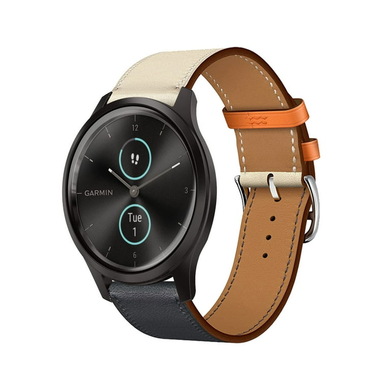 Leather Bands Compatible with Garmin Vivomove Sport Luxe style hr Trend Band Genuine Leather Replacement Band for Garmin Vivomove Sport Luxe style hr Trend for Women Men Walmart