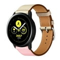 thumbnail image 1 of Leather Bands Compatible with Samsung Galaxy Watch Active 2 40mm 44mm/Active 40mm Band, Genuine Leather Replacement Band for Samsung Galaxy Watch Active 2 40mm 44mm/Active 40mm for Women & Men, 1 of 7