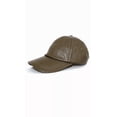 thumbnail image 1 of Leather Baseball Cap - Army Green, 1 of 5