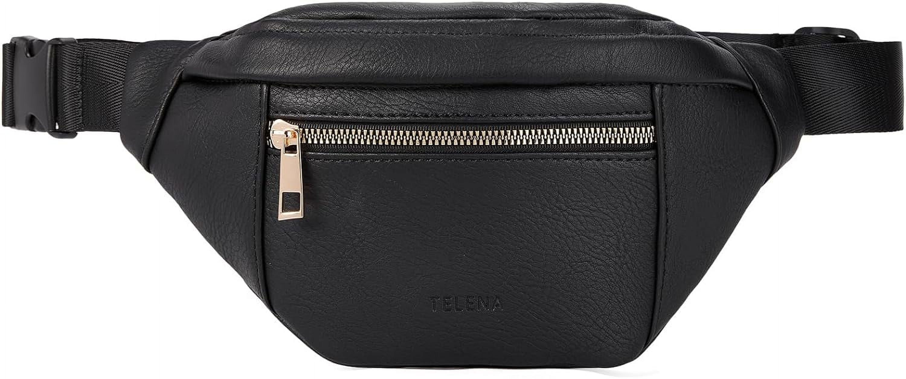 Leather Belt Bag for Women Fashionable Fanny Packs Cross Body Bag Waist Pack Camel Brown
