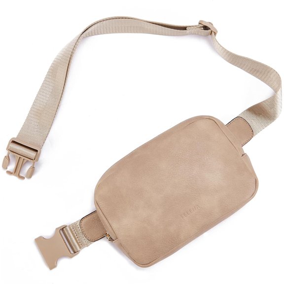 Leather Belt Bag for Women Fashionable Fanny Packs Cross Body Bag Waist Pack Camel Brown