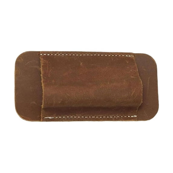 Leather Belt Holster, Multicolor Pocket Knife Sheath, Horizontal Leather Belt Holster, Compact Leather Scabbard for Pocket Knife & Multi-Tool, Open-Bottom Design