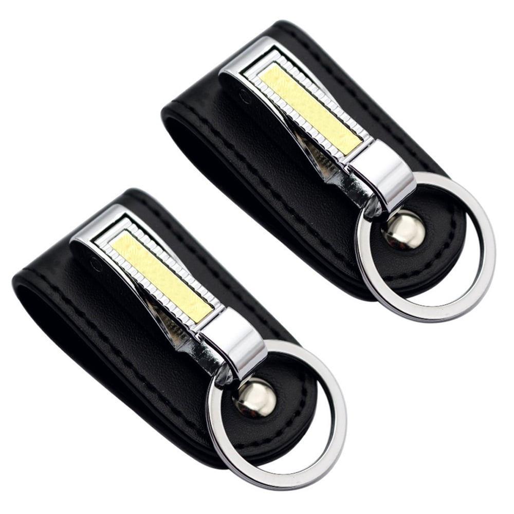 Leather Belt Loop Keychain with Detachable Clips&Key Ring Belt Key Ring