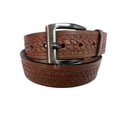 thumbnail image 1 of Leather Belt Office Work Wear Men Jean Trouser Women Basket Weave Tan - 36, 1 of 4
