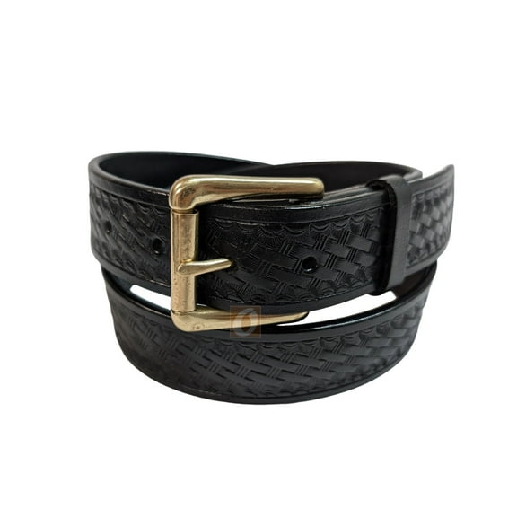 Leather Belt Office Work Wear Men Jean Trouser Women Brass Buckle - 46