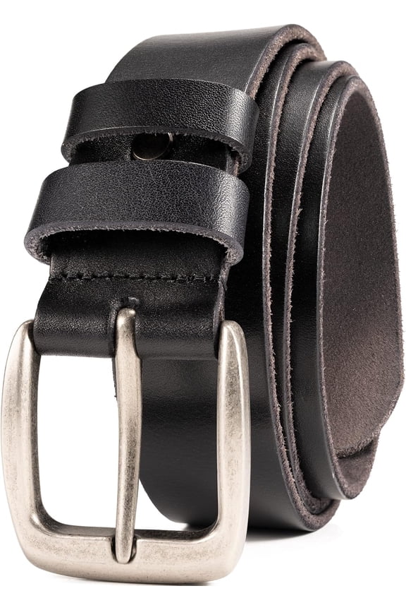 Leather Belt for Men,100% Italian Full Grain Real Solid Leather