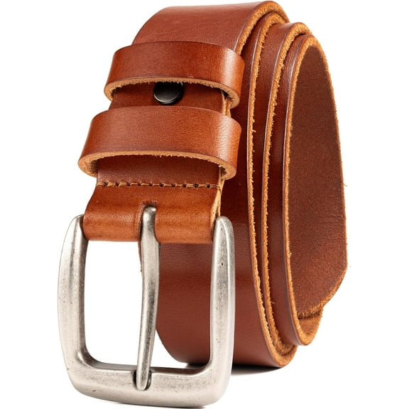 Leather Belt for Men,100% Italian Full Grain Real Solid Leather