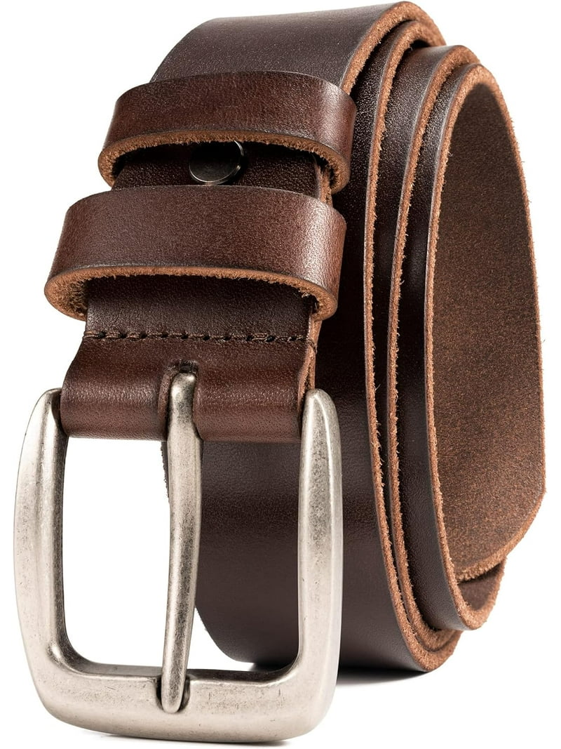 Leather Belt for Men,100% Italian Full Grain Real Solid  display picture 2