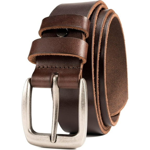Leather Belt for Men,100% Italian Full Grain Real Solid Leather