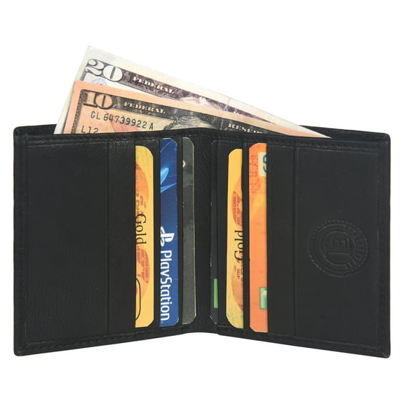 Leather Bifold Wallet Slim and Small Design by Leatherboss
