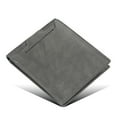 thumbnail image 1 of Leather Bifold Wallets For Men, Slim Minimalist Mens Wallet, Gifts For Dad Birthday Fathers Day - black, 1 of 6