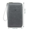 thumbnail image 1 of Leather Blocking Wallet Passport Holder for Travel-Similar Rfid Passport Multifunctional Rfid Passport Wallet and Phone for Women/Men, 1 of 3