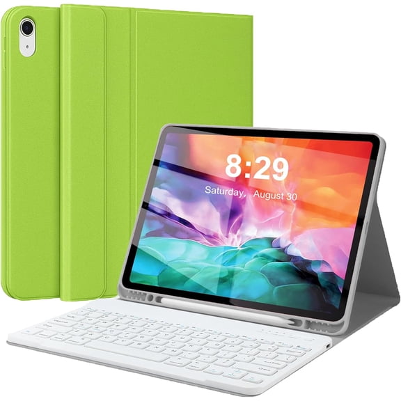 Leather Bluetooth Keyboard Folio with Pen Holder for iPad Pro 12.9" (1st/2nd Gen)
