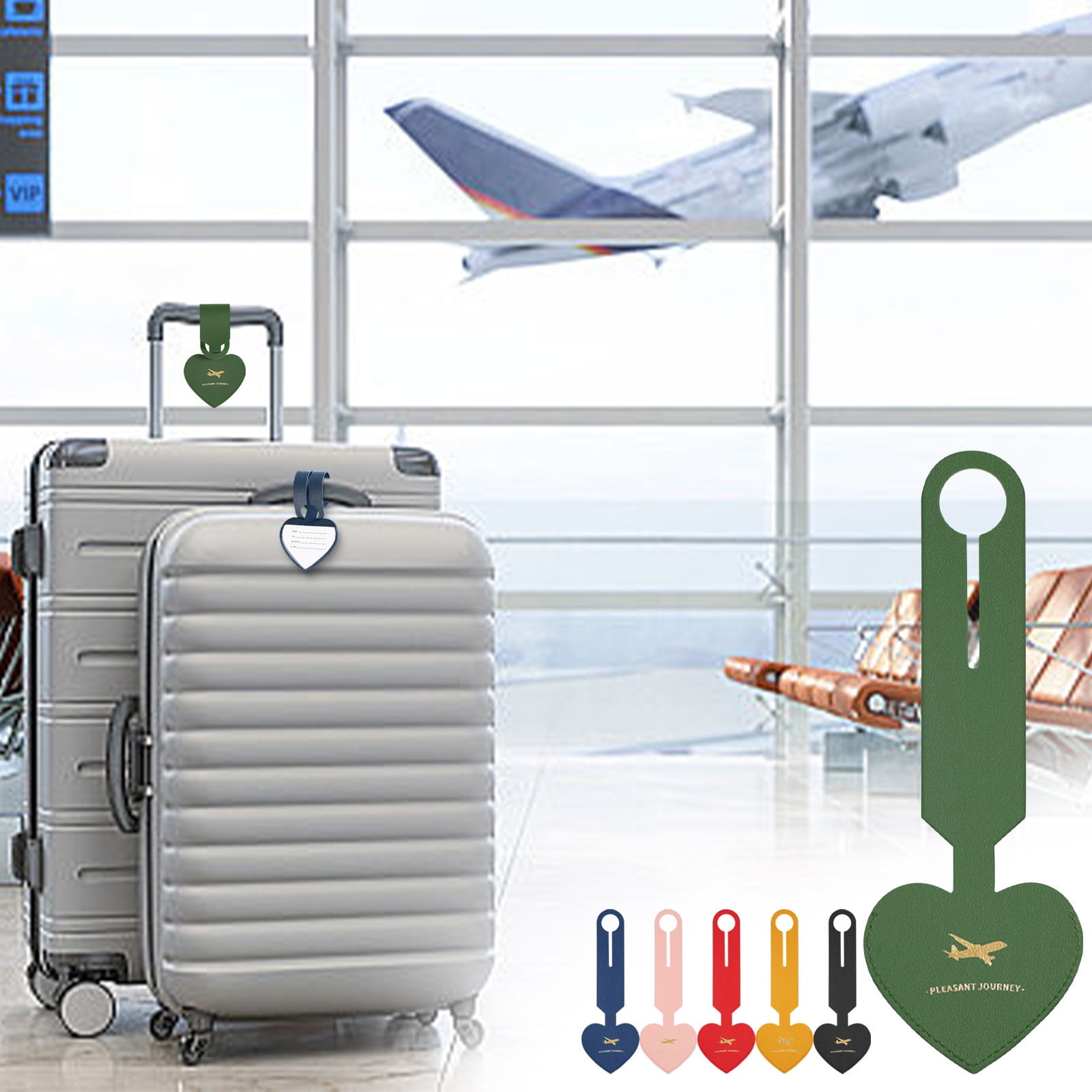 Leather Boarding Card Cover Luggage Backpack Check Tag Walmart