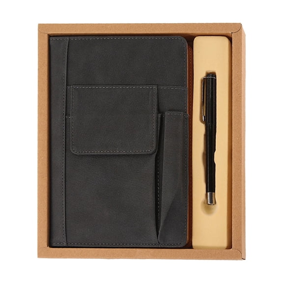 Leather Book Cover, A5 Book Sleeve, Reusable Book Protector with Pen Pocket for Paperback, Notebook