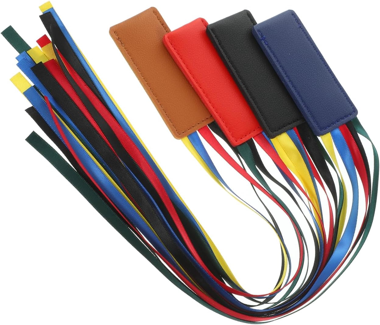 Leather Bookmark Bible 4pcs Ribbon Tassel Tabs Zipper