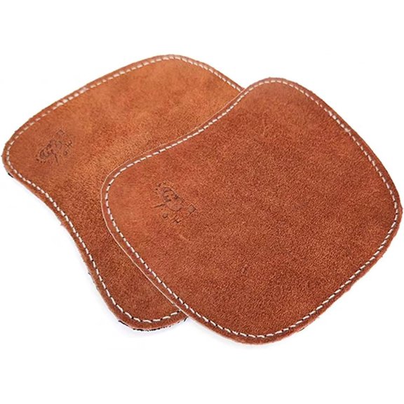 Leather Boot Covers for Welding: Safety Welding Boot Lace Covers, Heat Resistant Unisex Shoe Foot Lace Protector for Welding Welder Shoe Cover Spats Universal Size Welding Boot Covers (Brown)