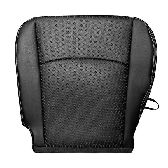 Leather Bottom Seat Cover for Dodge Ram Laramie 2500 2013-2018, Driver Side Seat Cover (Black)
