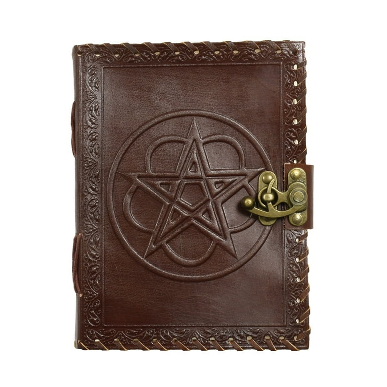 Leather Bound Pentacle Wicca Book Shadows Pentagram Wiccan Witch Spell Journal Leather Bound Pentacle Wicca Book Shadows Pentagram Wiccan Witch Spell Journal