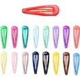 thumbnail image 1 of Leather Bow Hair Clips Metal Accessories Clips for Girls Slip Kids Snap Barrettes No Clolors Hair 17 Toddlers Hairpin Girls Mini Hair Clips and (Multicolour, One Size), 1 of 5