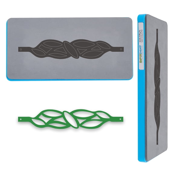 Leather Bracelet Cutting Dies Leaf Cuff Bracelet Leather Die Cutter Leather Die Cuts Machine Leathercraft Punch Tool for Wristband Jewelry Making DIY