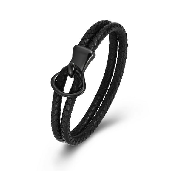 Leather Braided Bracelet Funeral Urns Bracelet for Cremation Ashes Bracelet Bangle Memorial Jewelry